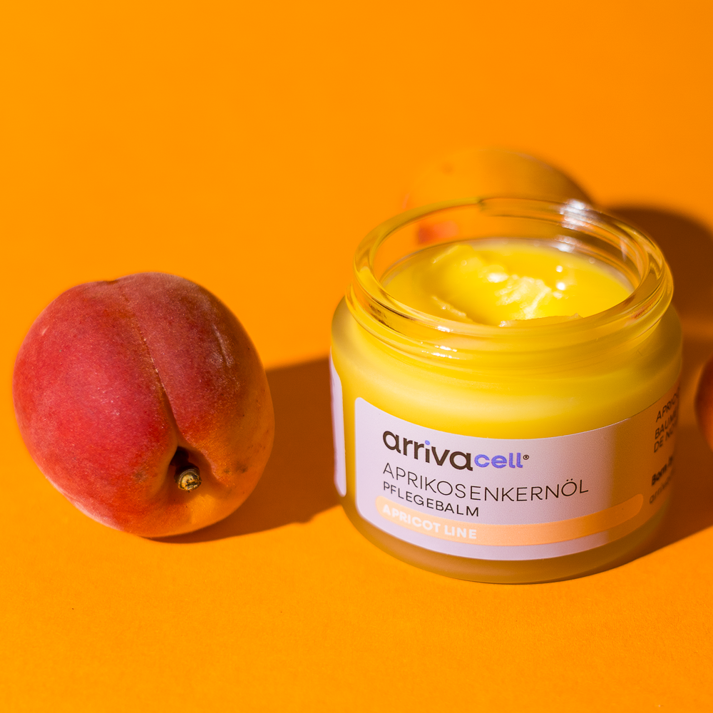 real apricot next to apricotbalm